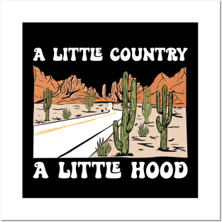 A Little Country A Little Hood Music Concert Gift Posters and Art